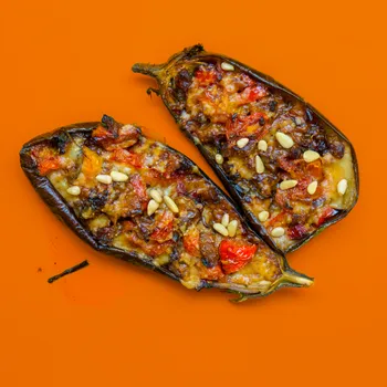 Caponata sicilienne d'aubergines aigre-douce