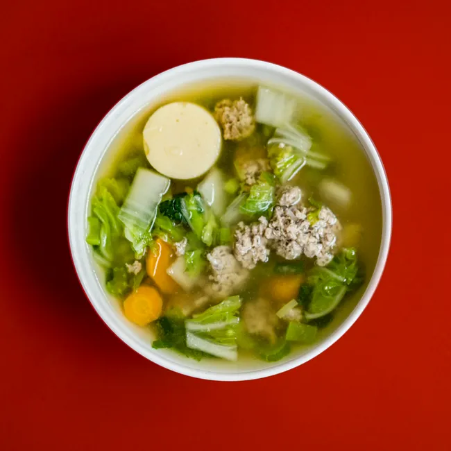 Soupe Bakso aux boulettes