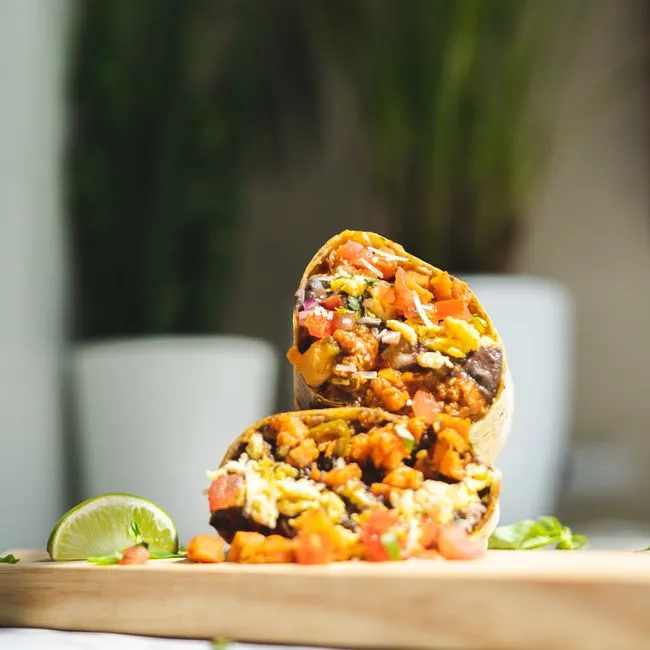 Burrito grande du petit-déjeuner