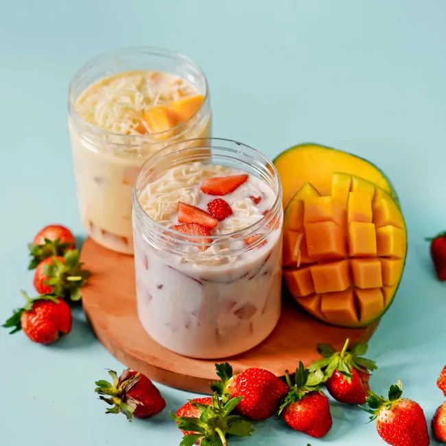 Riz gluant à la mangue