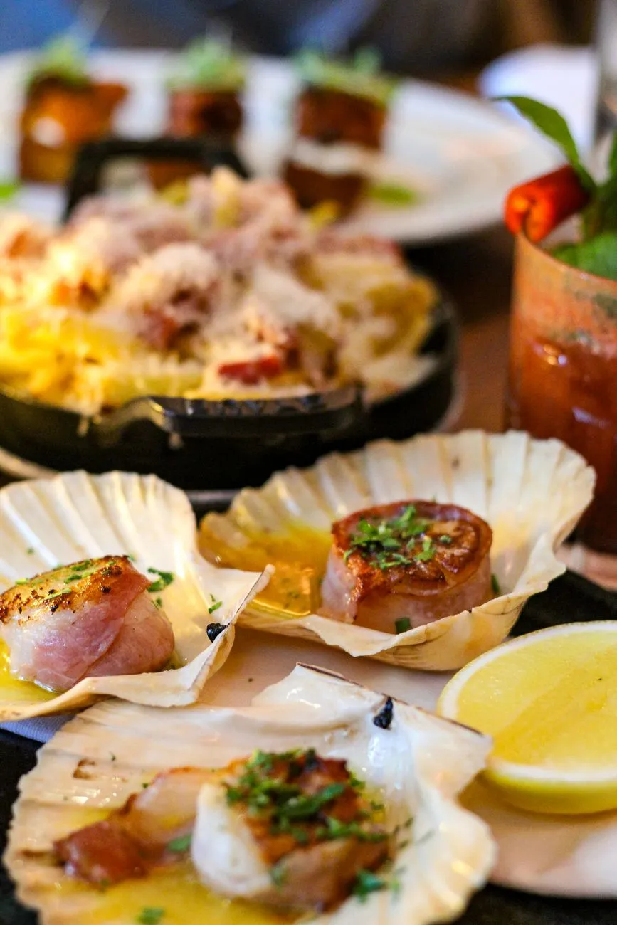 Bacon-wrapped Scallops