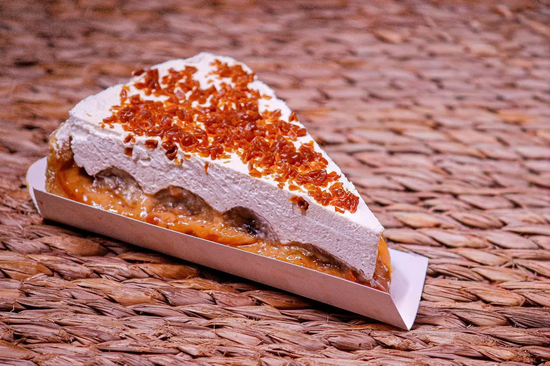 Tarte crémeuse-croquante à la banane