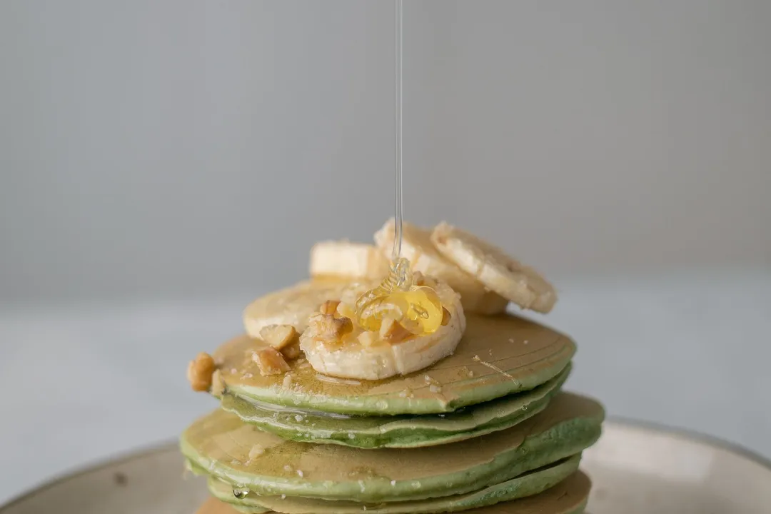 Pancakes banane-spiruline