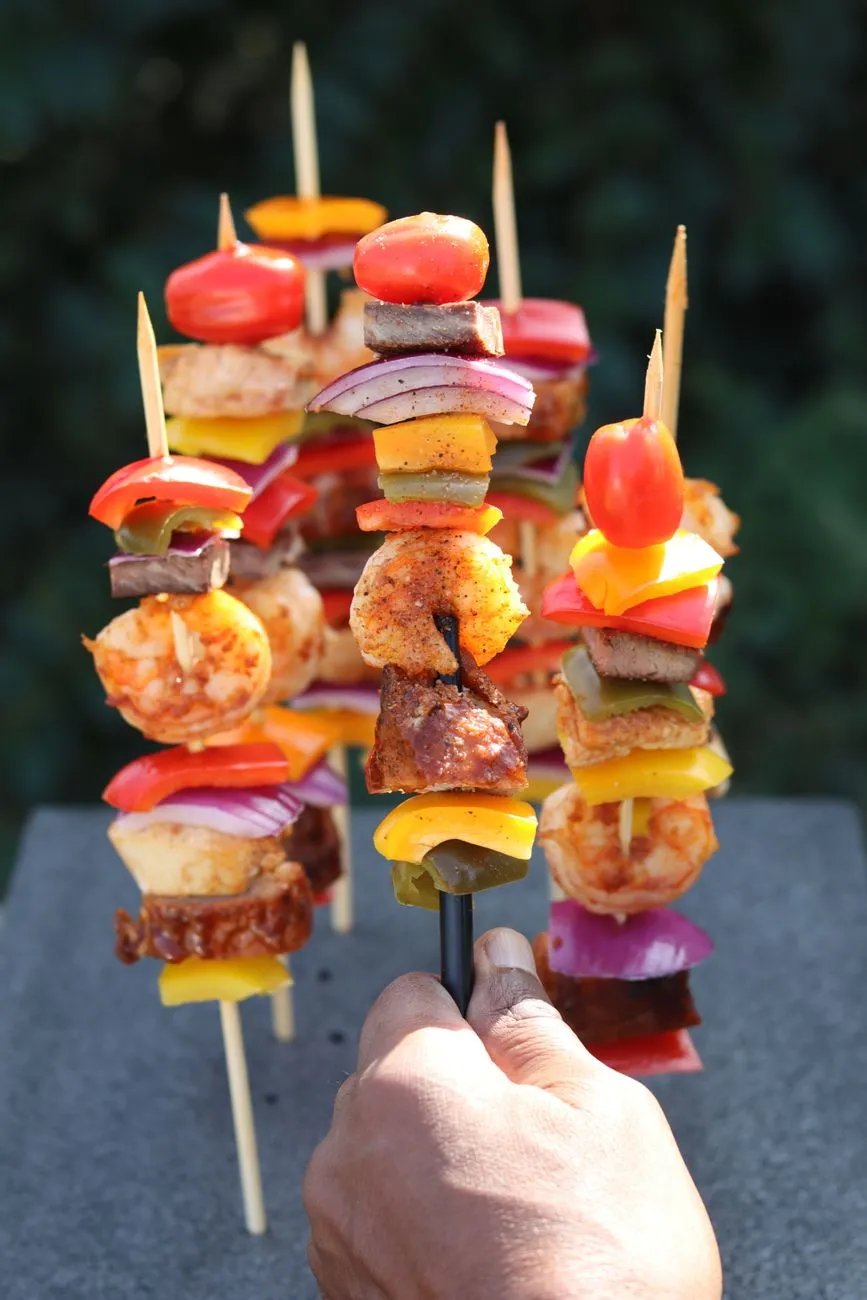 Beef and Vegetable Kabobs