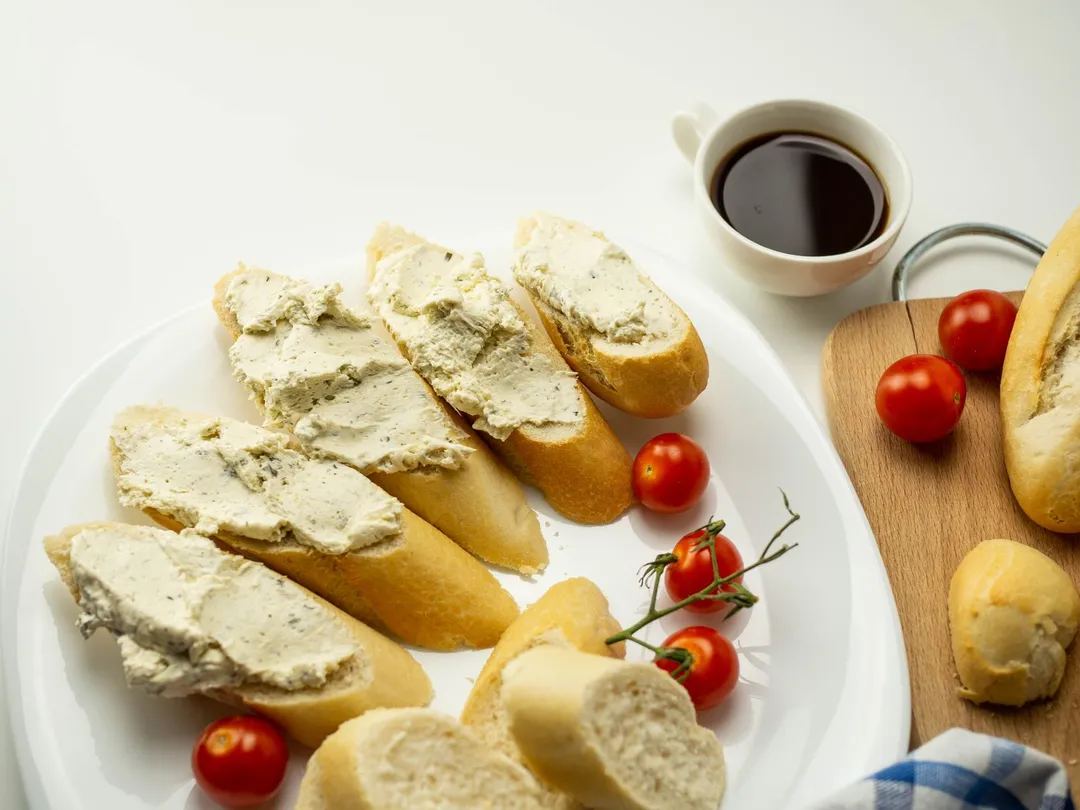 Cheese Spread on French Bread