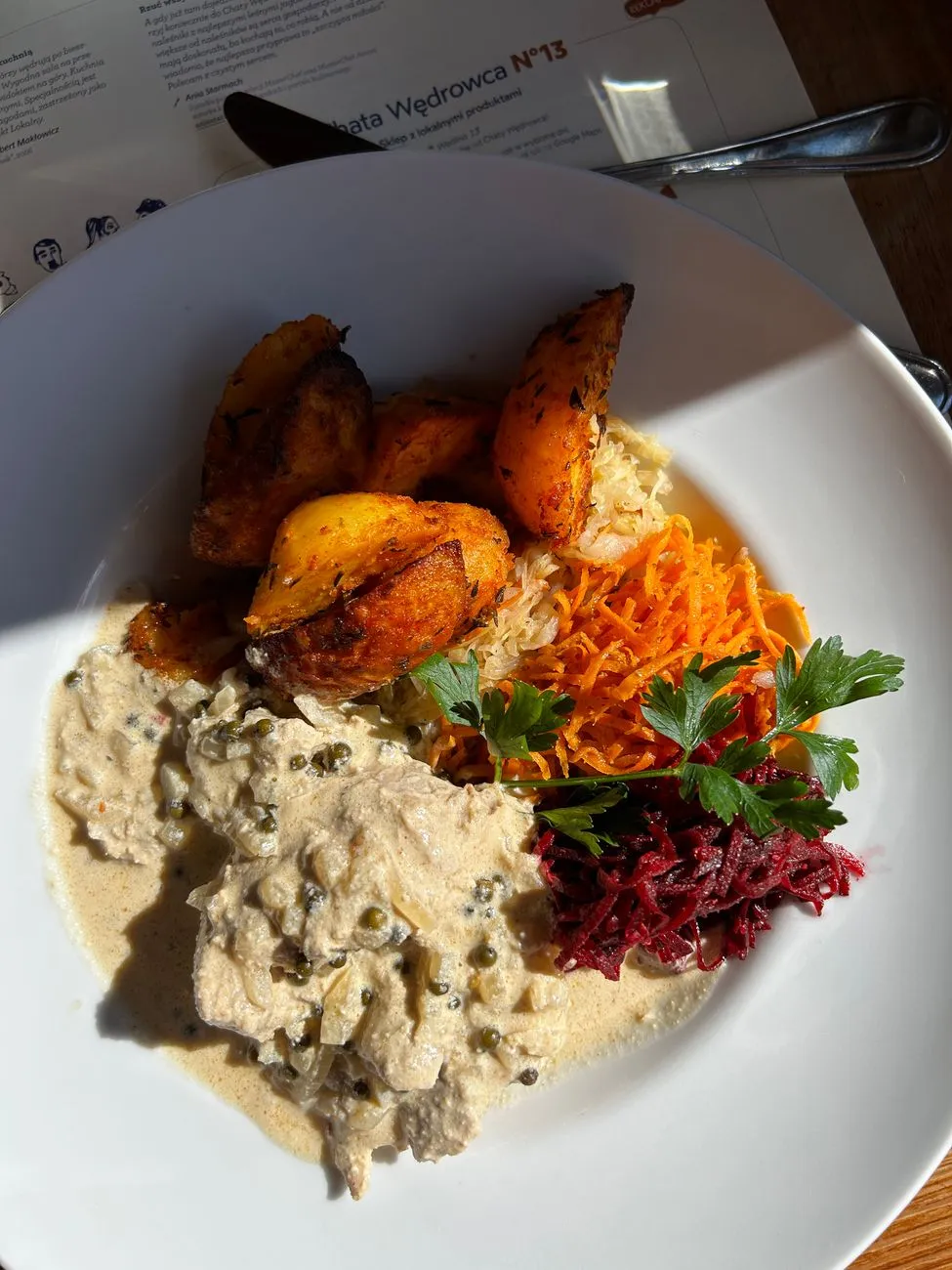 Poulet à la crème et au paprika