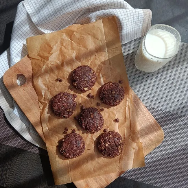 Biscuits craquelés au chocolat