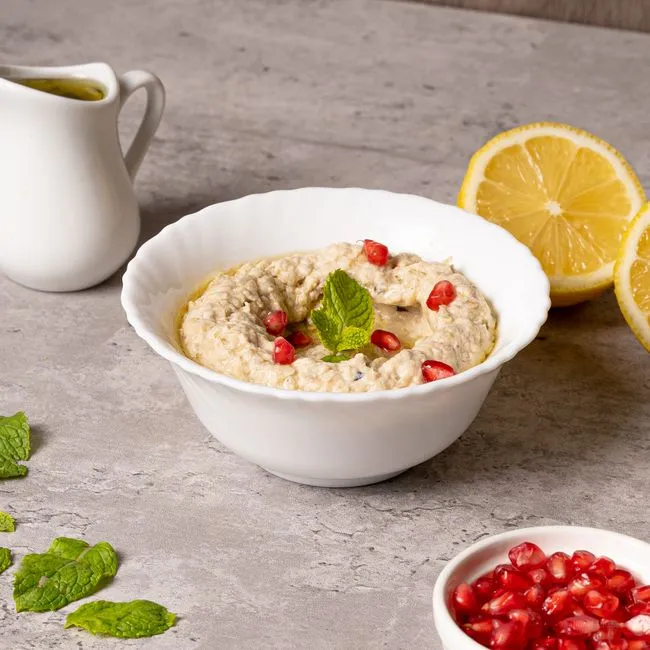 Eggplant and Tahini (moutabbal)