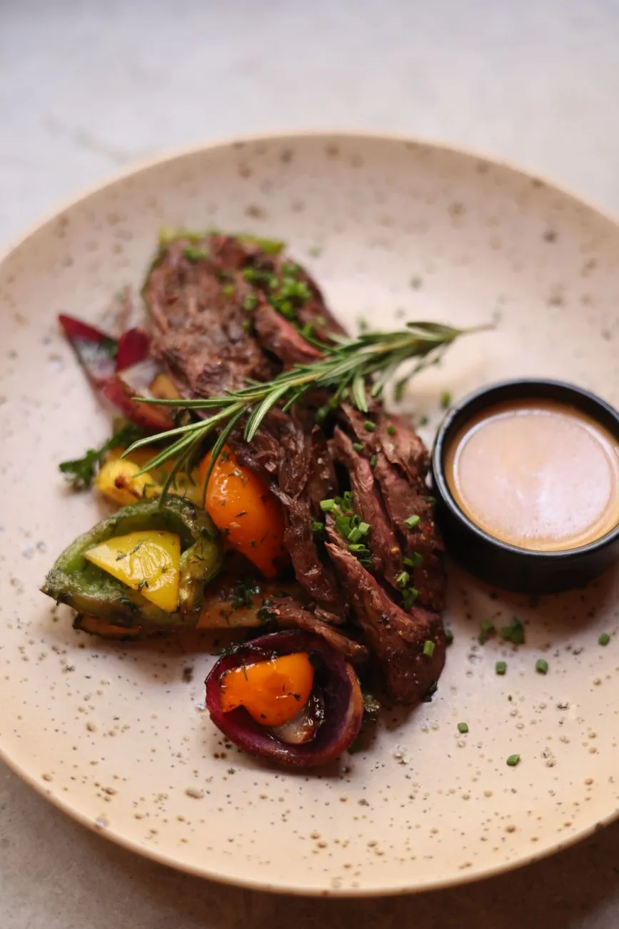 Pepper Crusted Flank Steak