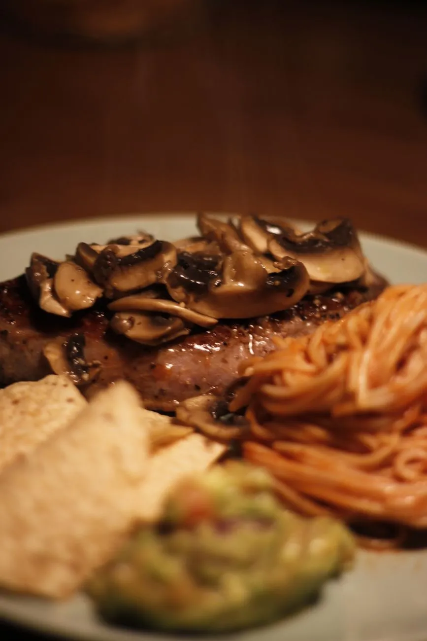 Steak and Mushrooms